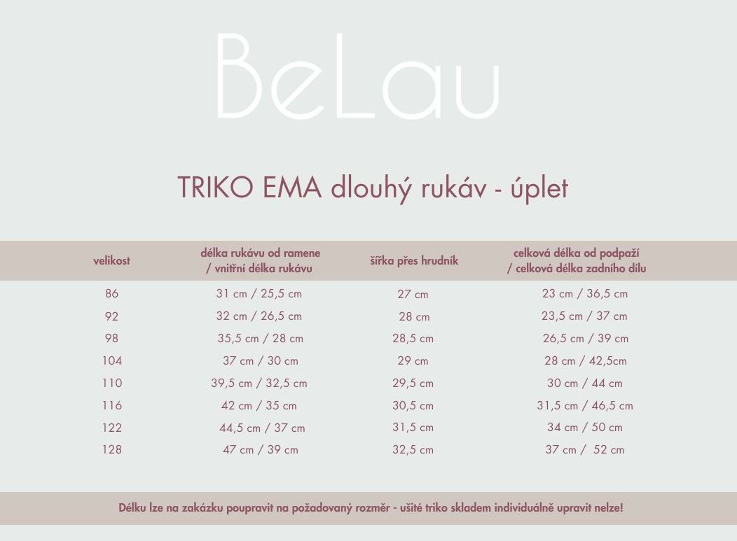 TRIKO EMA dlouhý rukáv